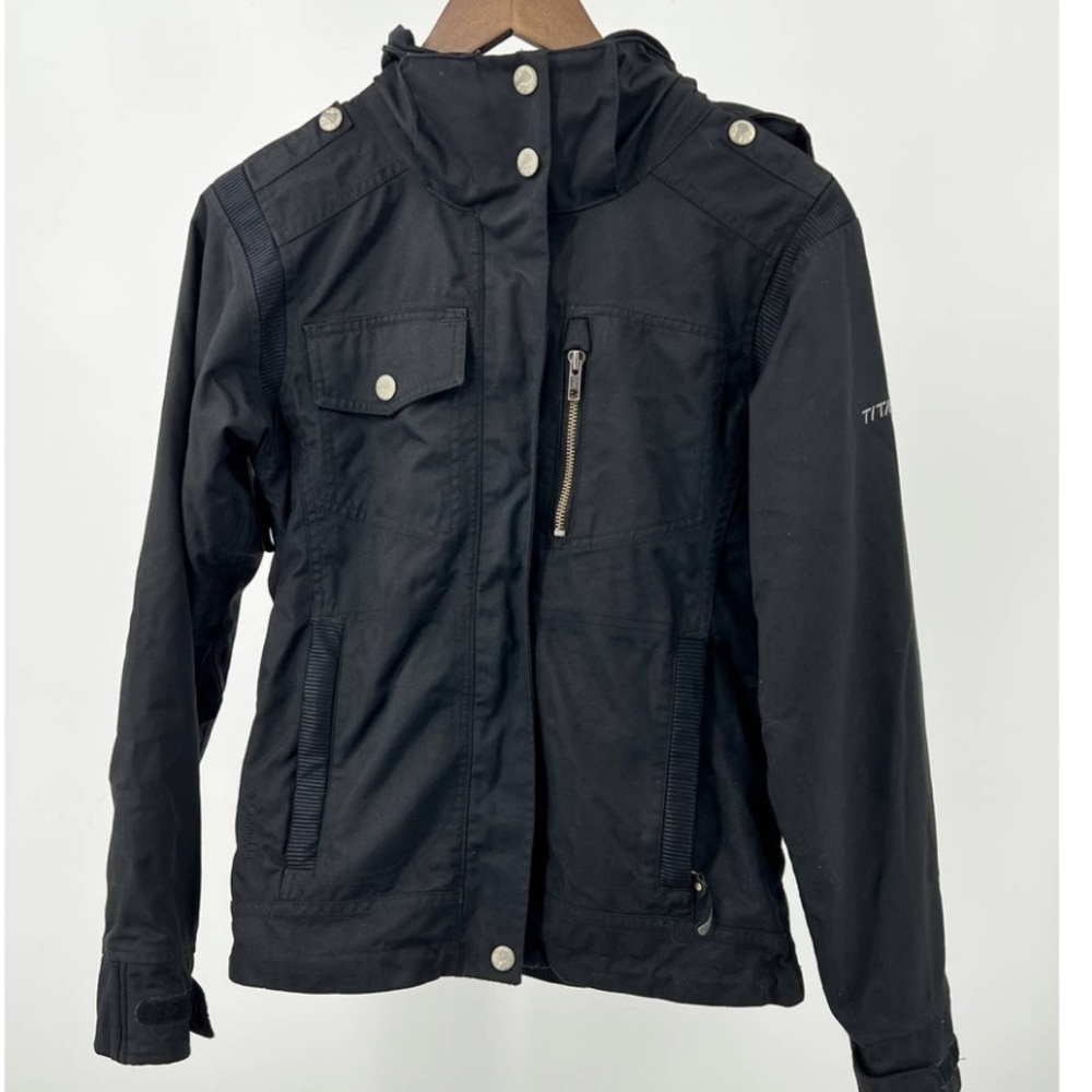 Columbia Titanium Omni-Tech Black Parka Winter Women's Size Medium